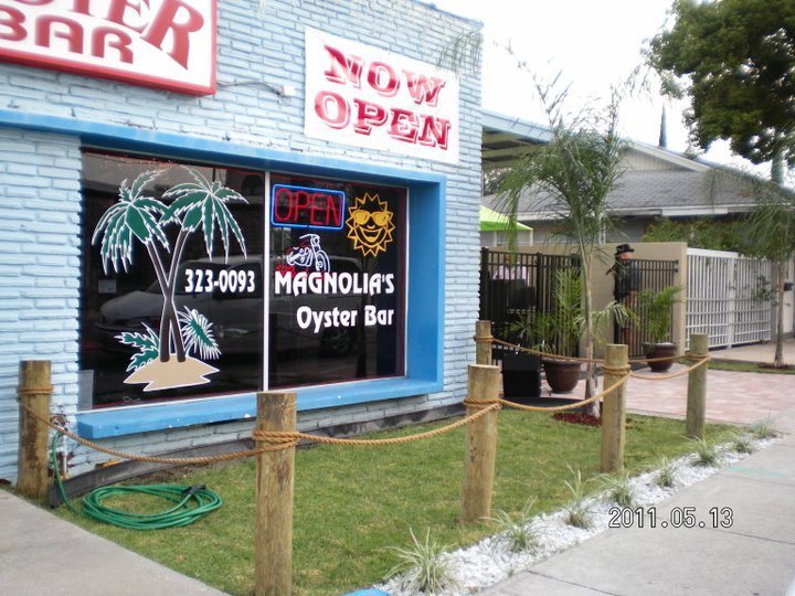 Magnolia's Oyster Bar storefront on Magnolia Street.